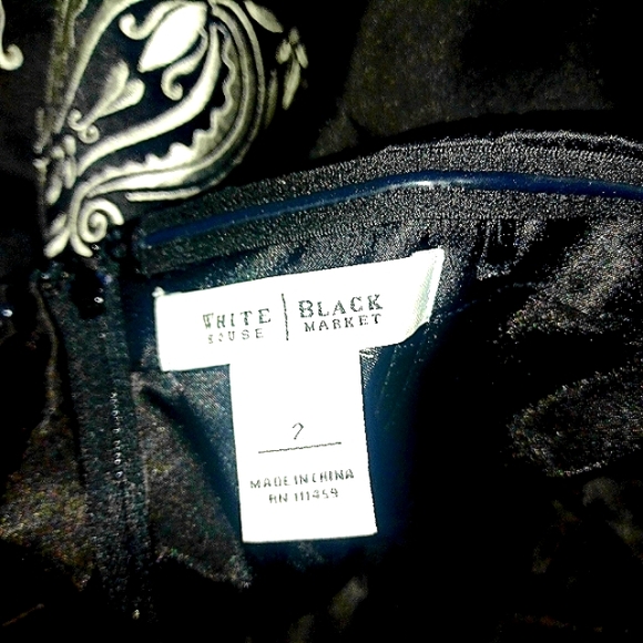 WHBM Black Corset Blouse - Picture 6 of 6